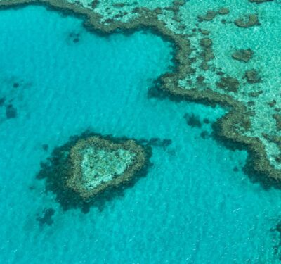 Aerial view of the Great Barrier Reef, Australia